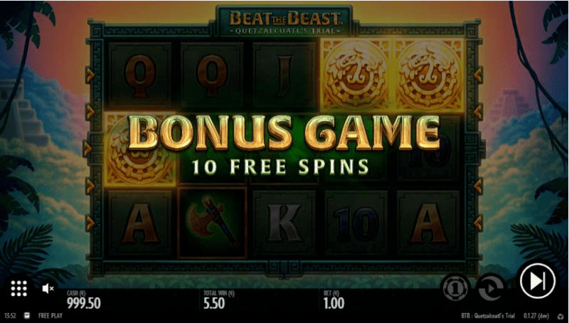 Beat the Beast Quetzalcoatl's Trial/Beat the Beast Quetzalcoatl's Trial Bonus Game